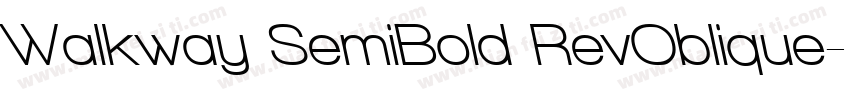 Walkway SemiBold RevOblique字体转换